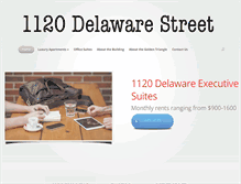 Tablet Screenshot of 1120delaware.com